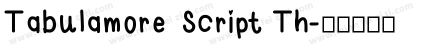 Tabulamore Script Th字体转换